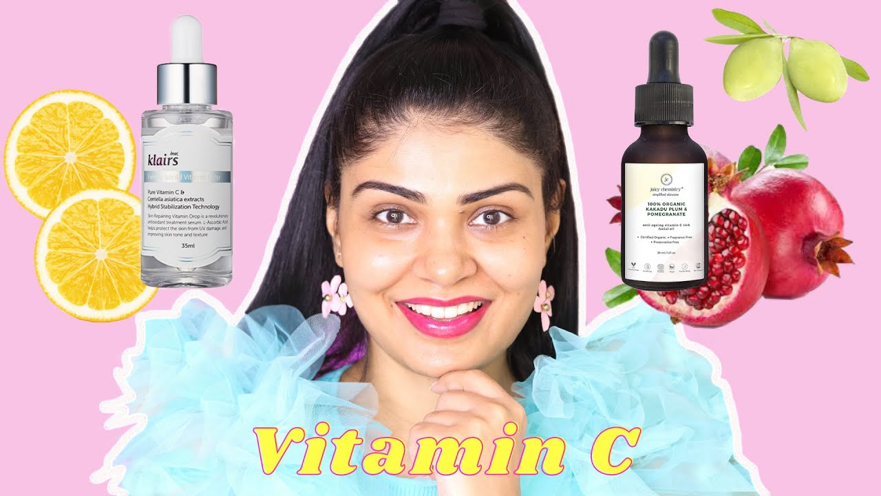 Vitamin C Serums 🍊 Klairs Vitamin C serum, Juicy Chemistry serum #koreanskincare #indianskincare