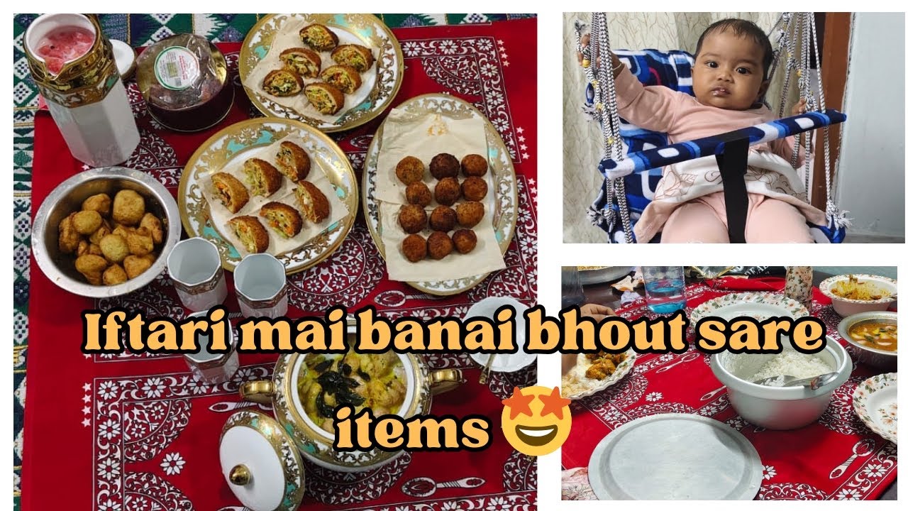 Husband ke liye banai bhout sare iftar items😍 #ramadan2026 #hyderabadicouplevlogs 