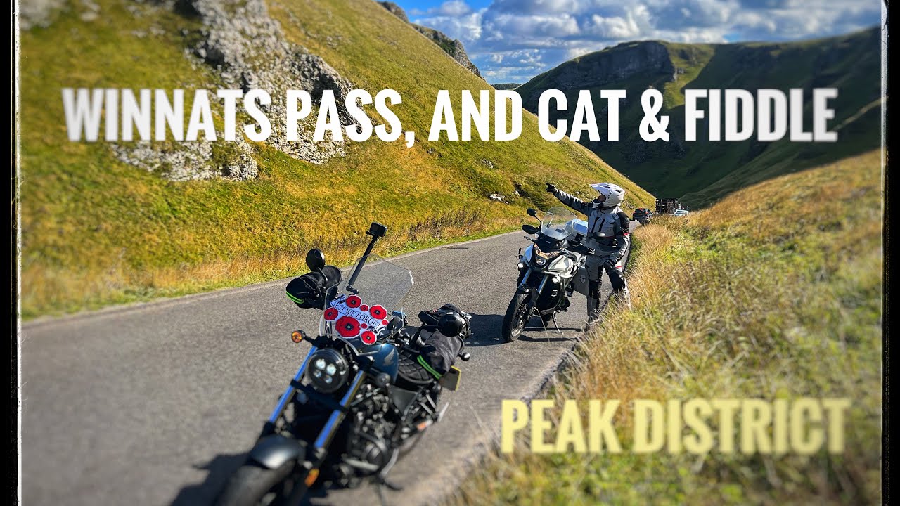 Ride to Castleton, winnats pass, & cat and fiddle Peak District.