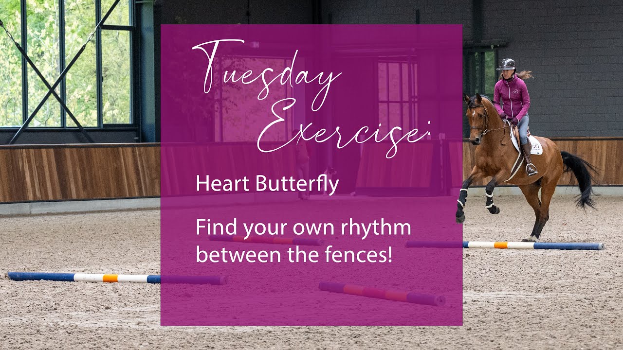 Tuesday Exercise - Heart Butterfly - Find your own rhythm between the fences!
