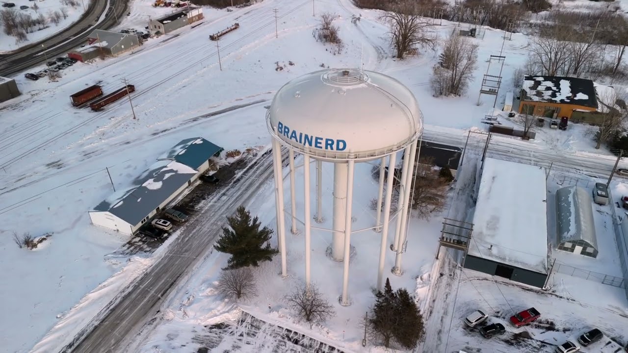 Drone Shots of Brainerd, MN in Winter | 2026