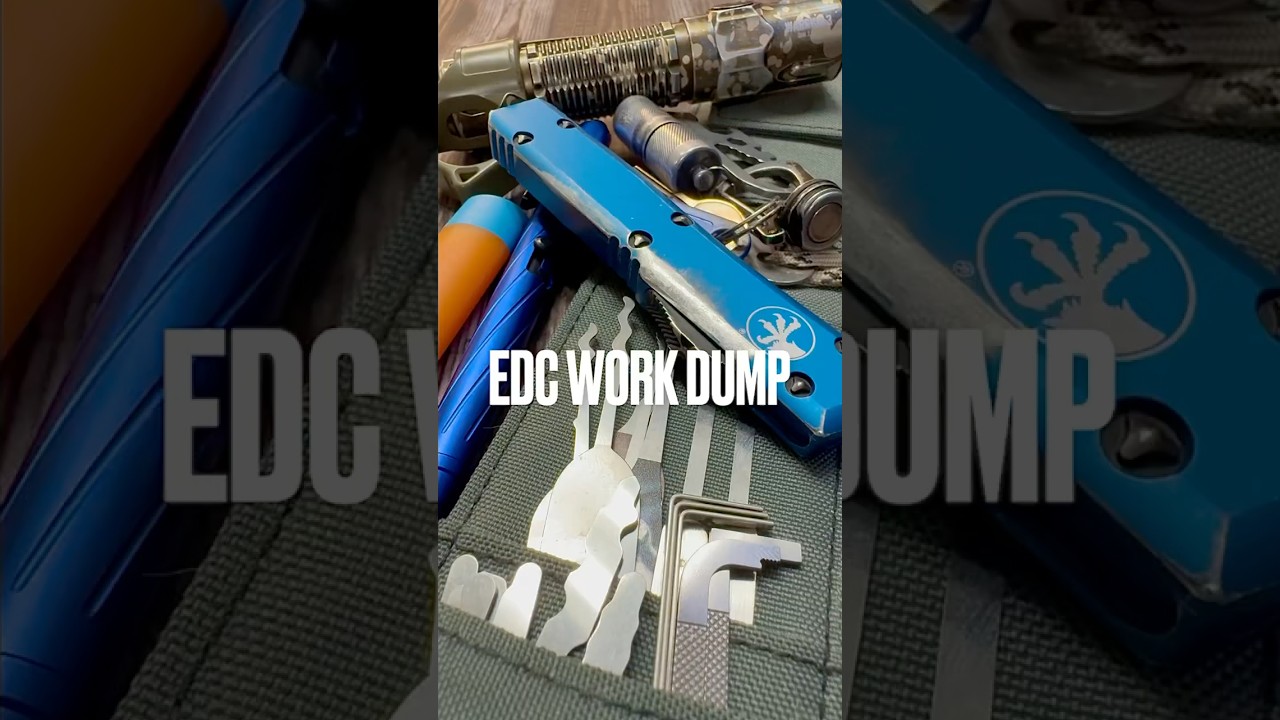 Work Pocket Dump (EDC) #edc #pocketdump #flashlight #tactical #work #shorts #youtubeshorts #gadgets