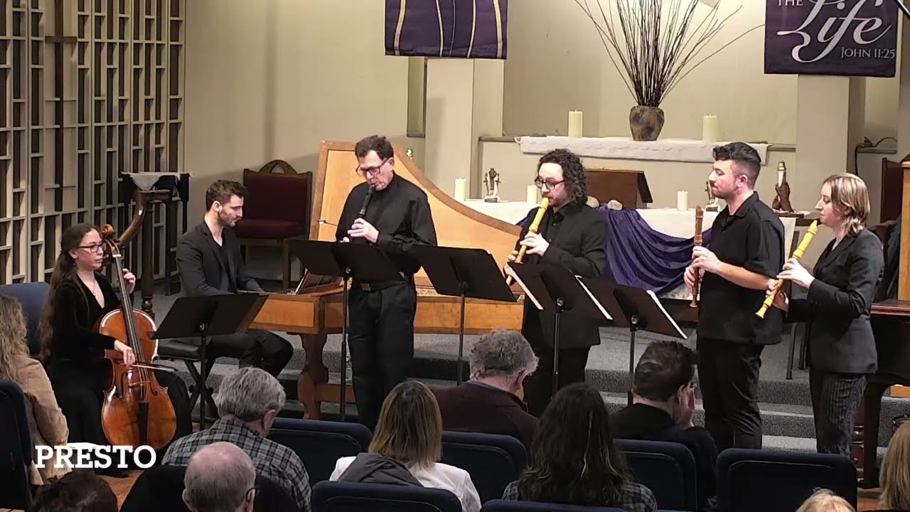 J. C. Schickhardt, Concerto for 4 recorders & continuo,. La Fiocco - live performance.