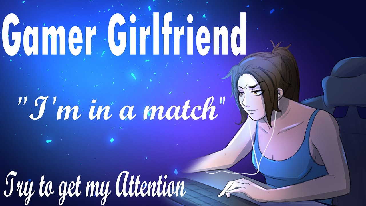 |ASMR| Gamer Girlfriend: Trying to get her attention💜 |Roleplay| |Key Clicking|