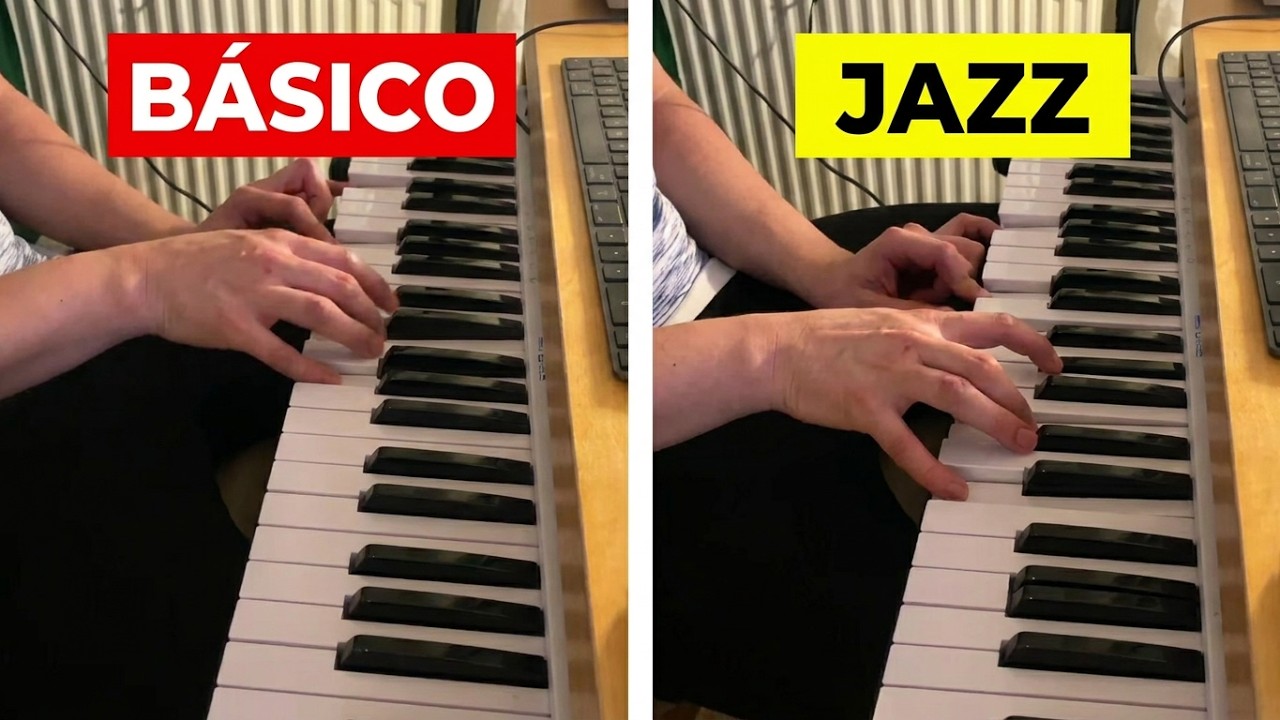 🔥 Acordes AVANZADOS TIPO JAZZ - Como TOCARLOS Fácilmente - TUTORIAL de PIANO