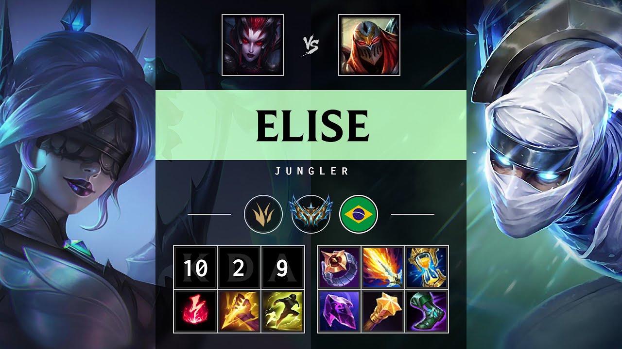 Elise Jungle vs Zed - BR Challenger Patch 25.12