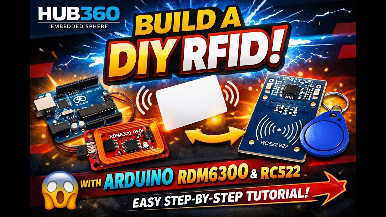 Build a DIY RFID System with Arduino | RDM6300 & RC522 Step-by-Step Tutorial