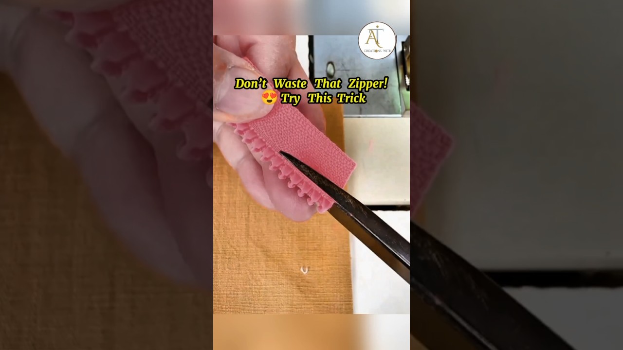 DIY Zipper Shortening Method | Easy & Fast