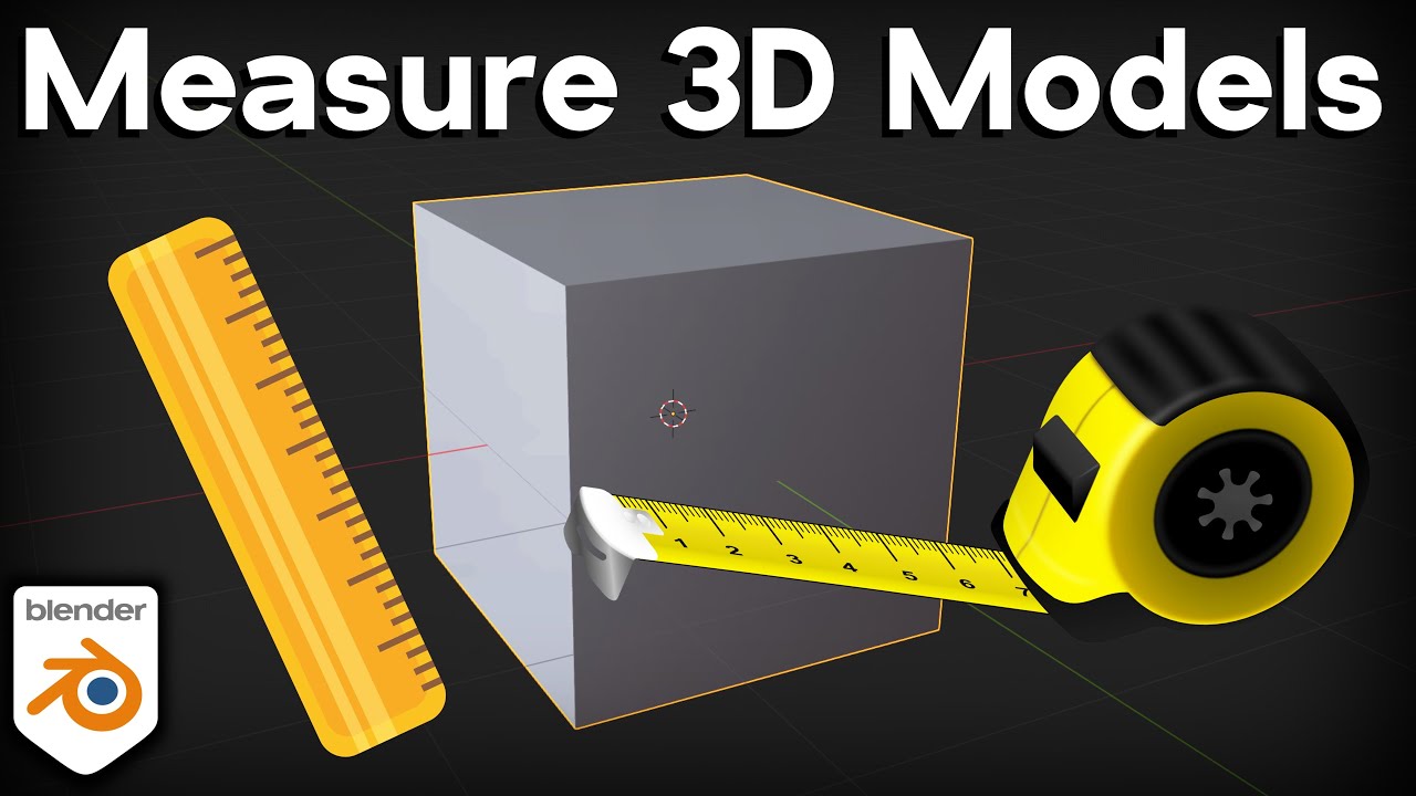Как измерять и масштабировать 3D-модели в Blender