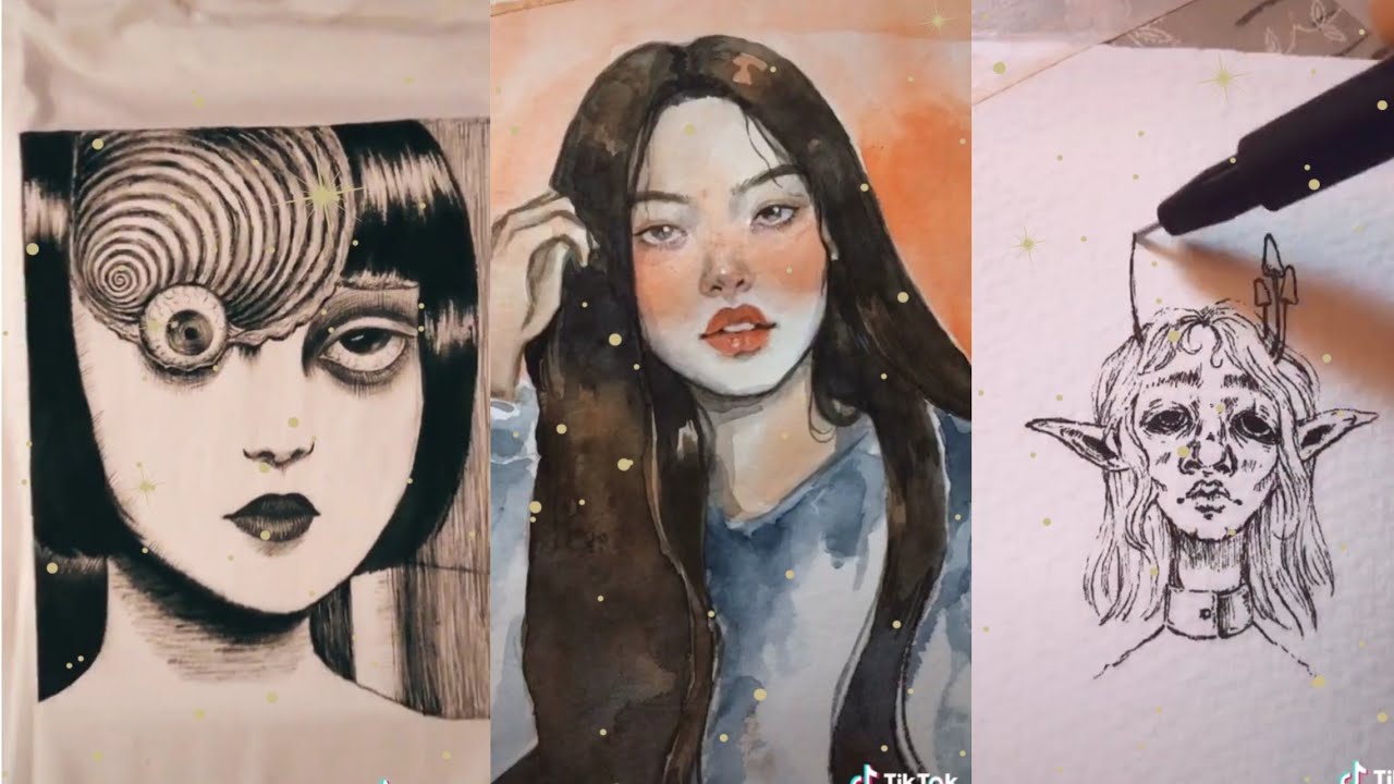 drawing & painting compilation /tiktok/