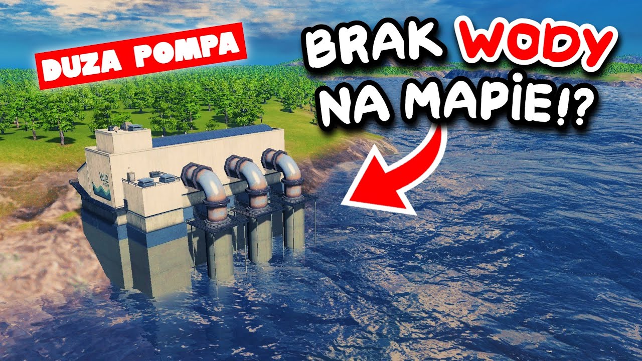 Suszenie morza pompami wodnymi w Cities: Skylines