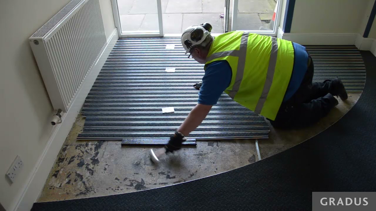 How to install Gradus entrance matting