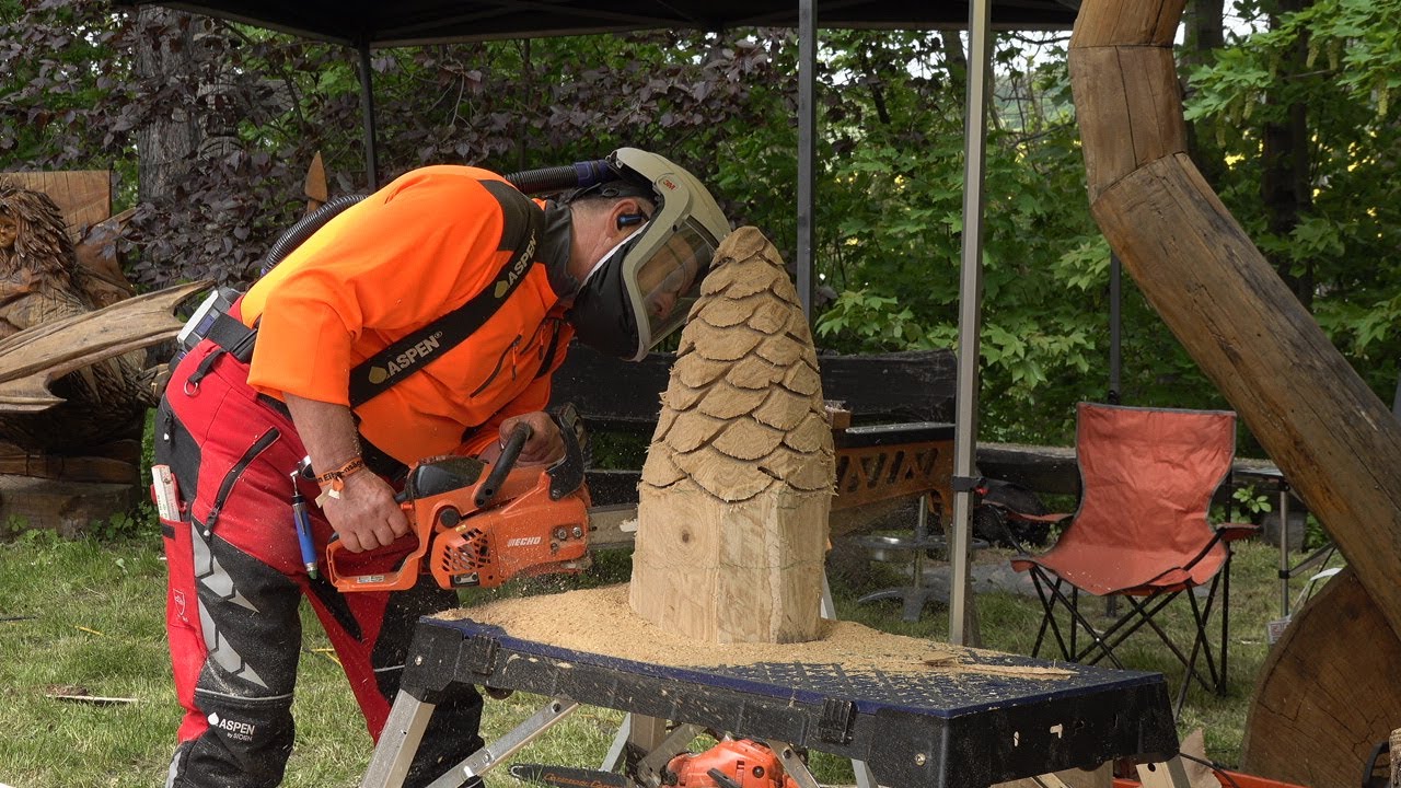 Kettensägenschnitzertreffen Eibau Beckenberg - Speedcarving - 18.5.2023