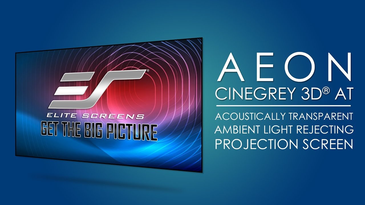 ★ Elite Screens Aeon CineGrey 3D® AT Acoustic Transparent  CLR®/ALR Projection Screen Testimonial