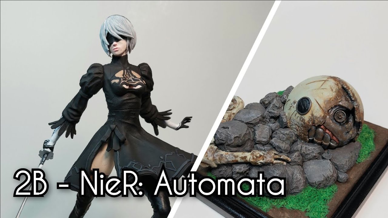 Sculpting 2B from NieR:Automata
