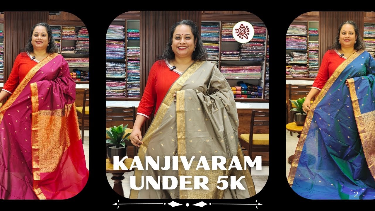 Kanjivaram Sarees Under ₹5000 | Budget Friendly Wedding Collection ✨