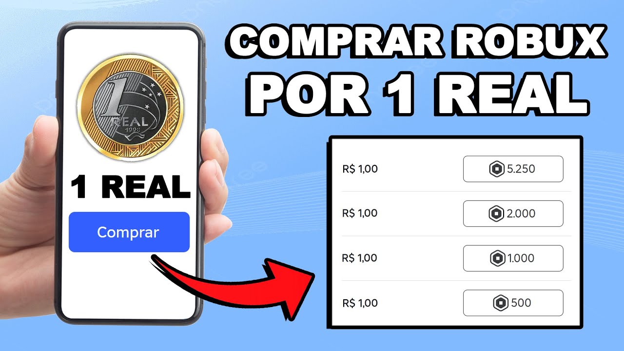 COMO COMPRAR ROBUX POR 1 REAL NO ROBLOX