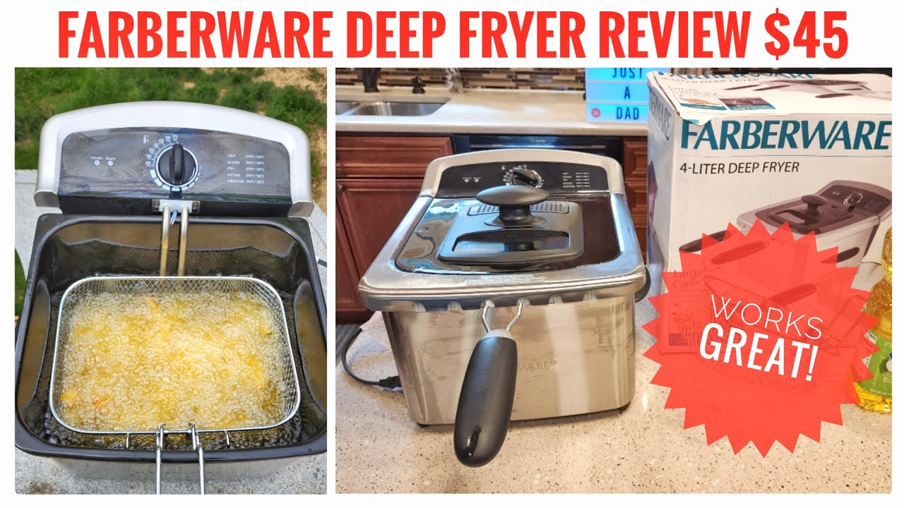 Farberware 4L Electric Deep Fryer Walmart $45  Review    Makes Great Fish