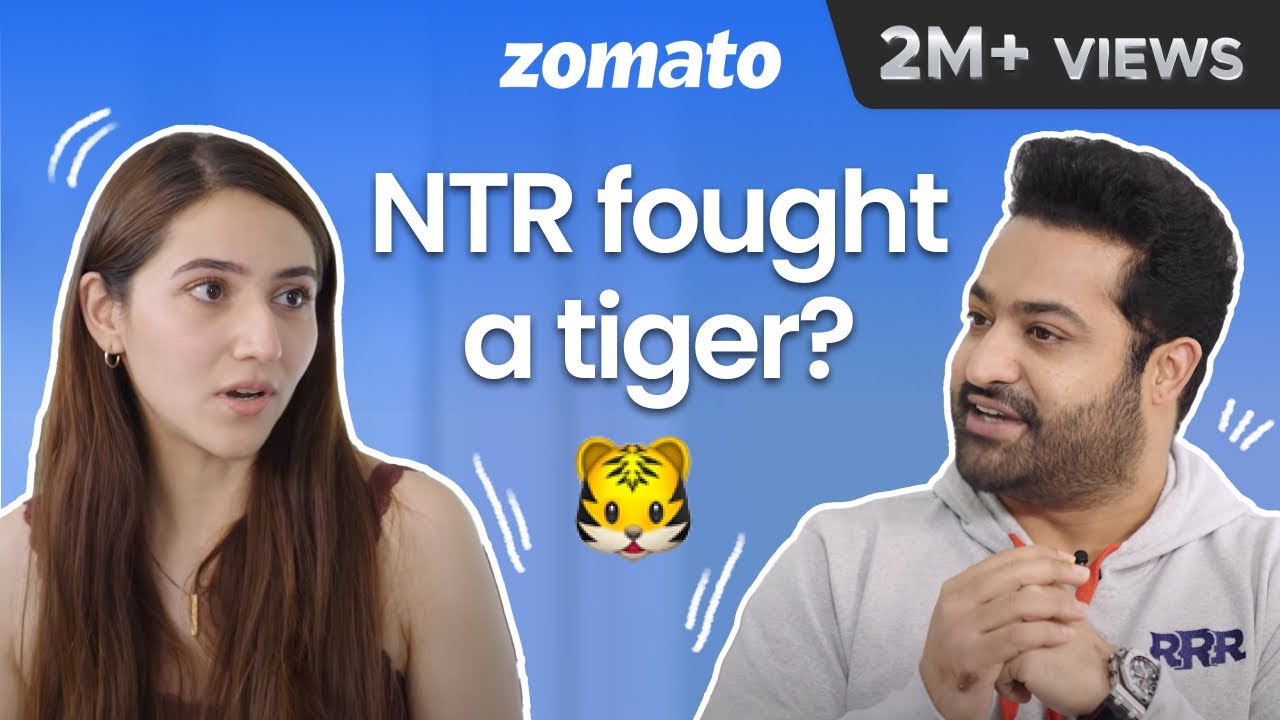 Did Hero Jr NTR Fight a Real Tiger 🐅 in RRR Movie? | Andhra- Hyderabadi Feast | Zomato