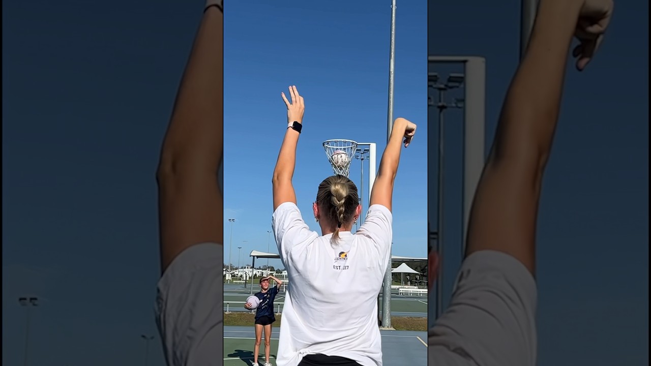 Reilley Batcheldor on the jump shot in netball 🎯🏐 #netball #jumpshot