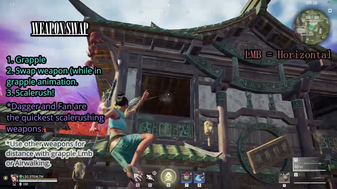 MOVEMENT/SCALERUSH GUIDE | NARAKA BLADEPOINT | S.T.E.A.L.T.H. | #narakabladepoint #gaming #tutorial