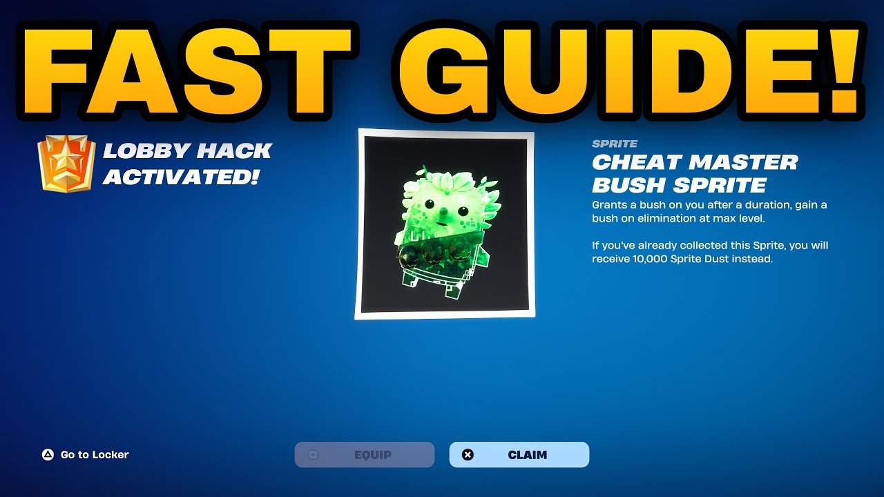 Как ВЫПОЛНИТЬ ВСЕ СЮЖЕТНЫЕ ЗАДАНИЯ в Fortnite! (Гайд по испытаниям Cheat Master Bush Sprite)