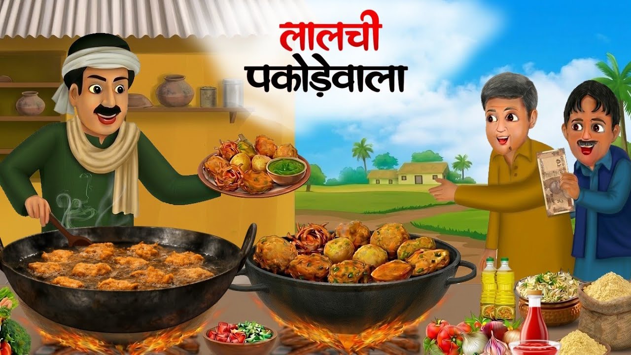 लालची पकोड़ेवाला | hindi kahaniya | moral story | bedtime story