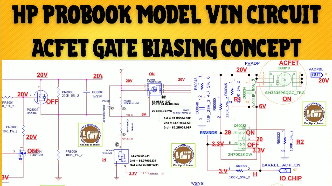 HP ProBook Laptop Motherboard VIN Circuit | ACFET Gate Biasing Explained | Laptop Repair Training