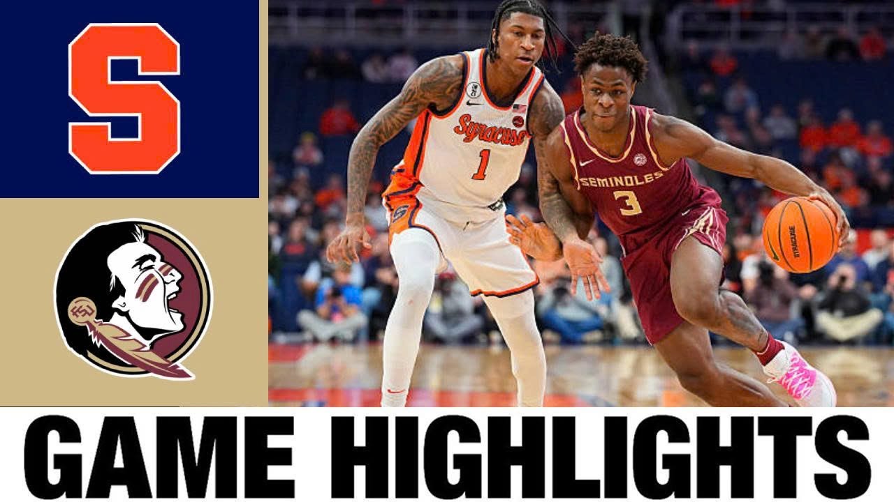 Syracuse vs Florida State Highlights | Men's Basketball | College Basketball 2025