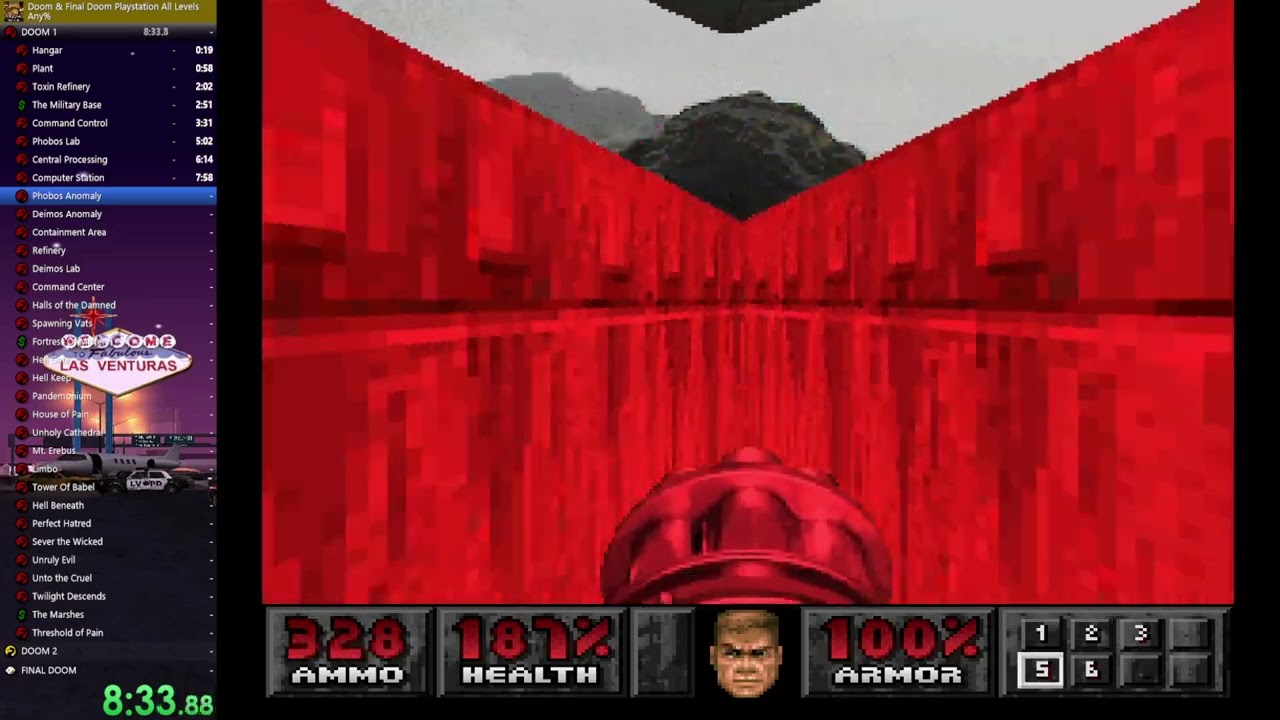 Doom1+Doom2+Final Doom All Levels PlayStation 1 Any% Speedrun in 1:52:25