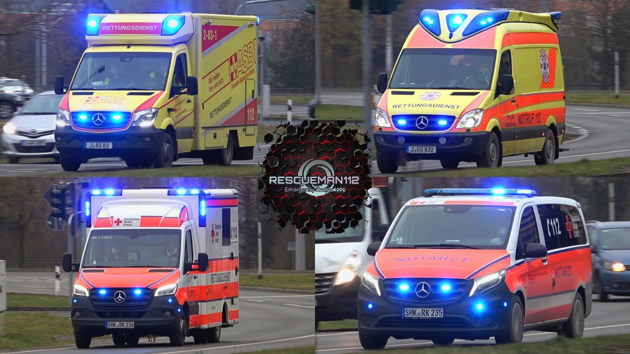 🚑 RTW ASB Jena + RTW Pro Life Ambulance + RTW + NEF DRK Jena