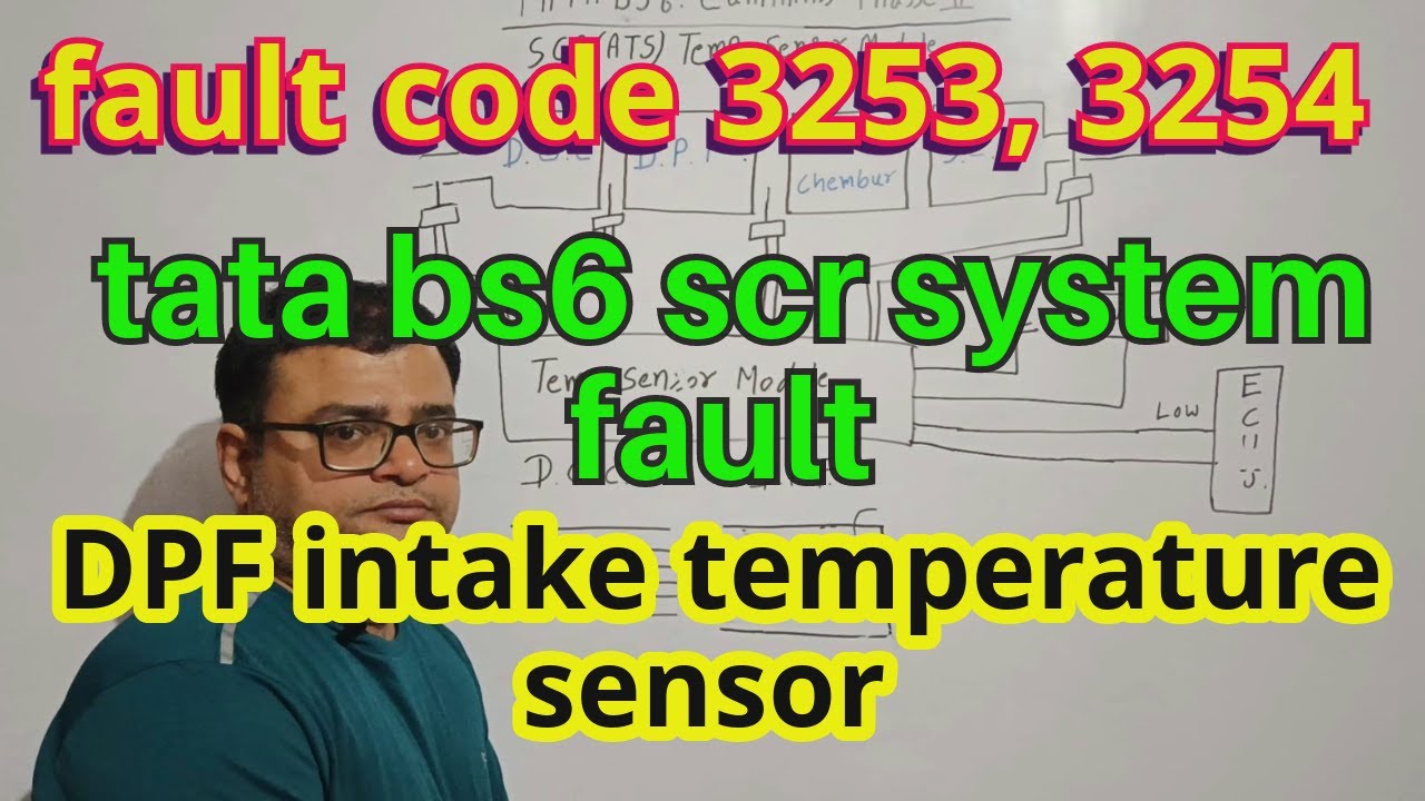 fault code 3253, 3254 || dpf intake temperature sensor || diesel particulate filter || scr system