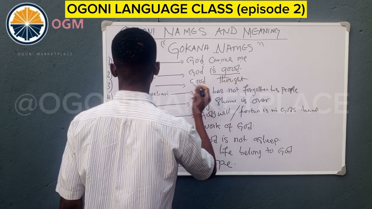 HOW TO LEARN GOKANA LANGUAGE #OGONILANGUAGE