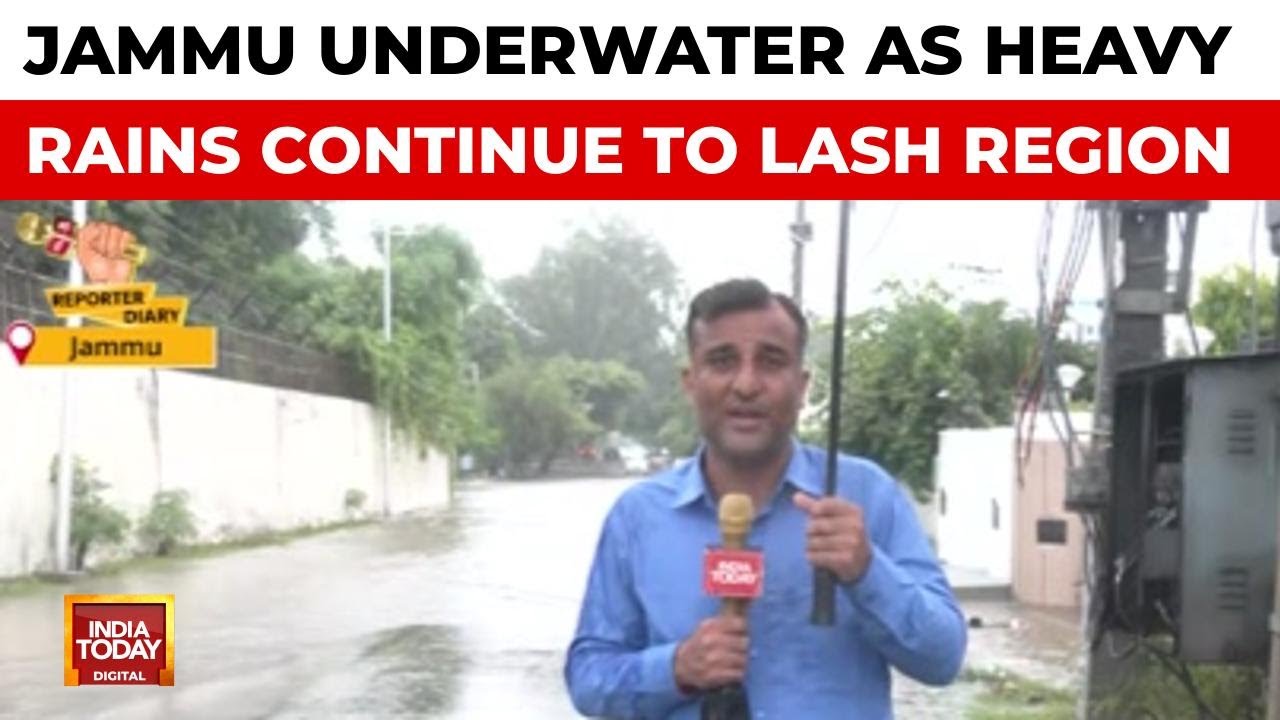 Monsoon Fury In Jammu: Waterlogging, Heavy Rains Lash City, Streets Turn Into Rivers | India Today