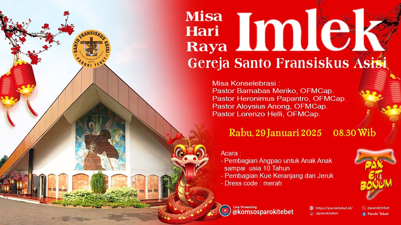 MISA HARi RAYA IMLEK  - Gereja Santo Fransiskus Asisi