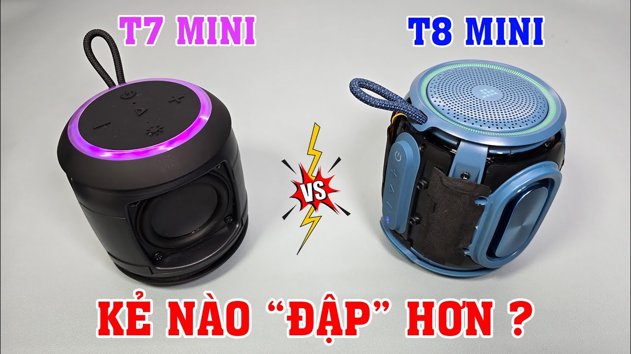 Loa bluetooth Tronsmart T7 Mini vs T8 Mini – cái nào đáng mua 2025?. So sánh chi tiết chưa ai làm