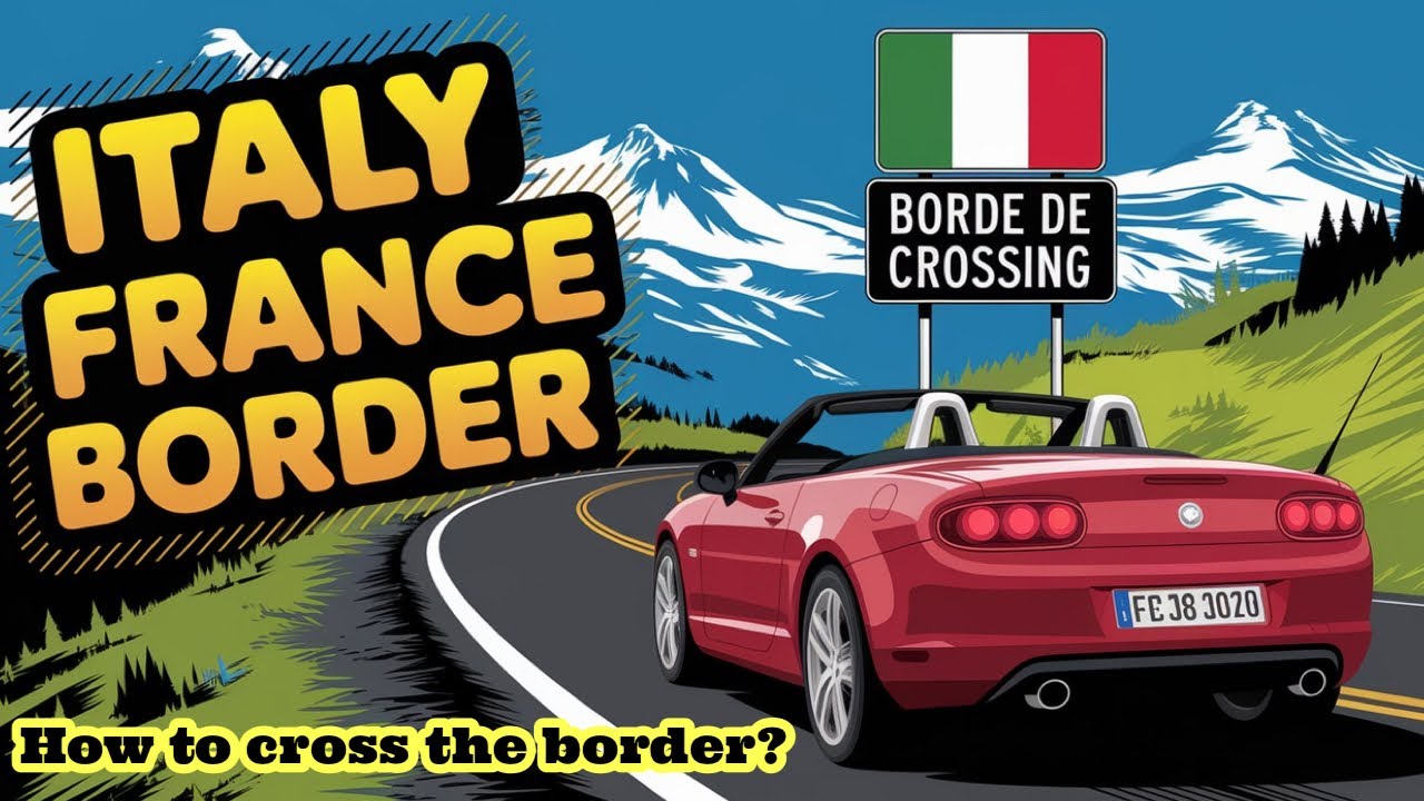 Italy to France border crossing by Car