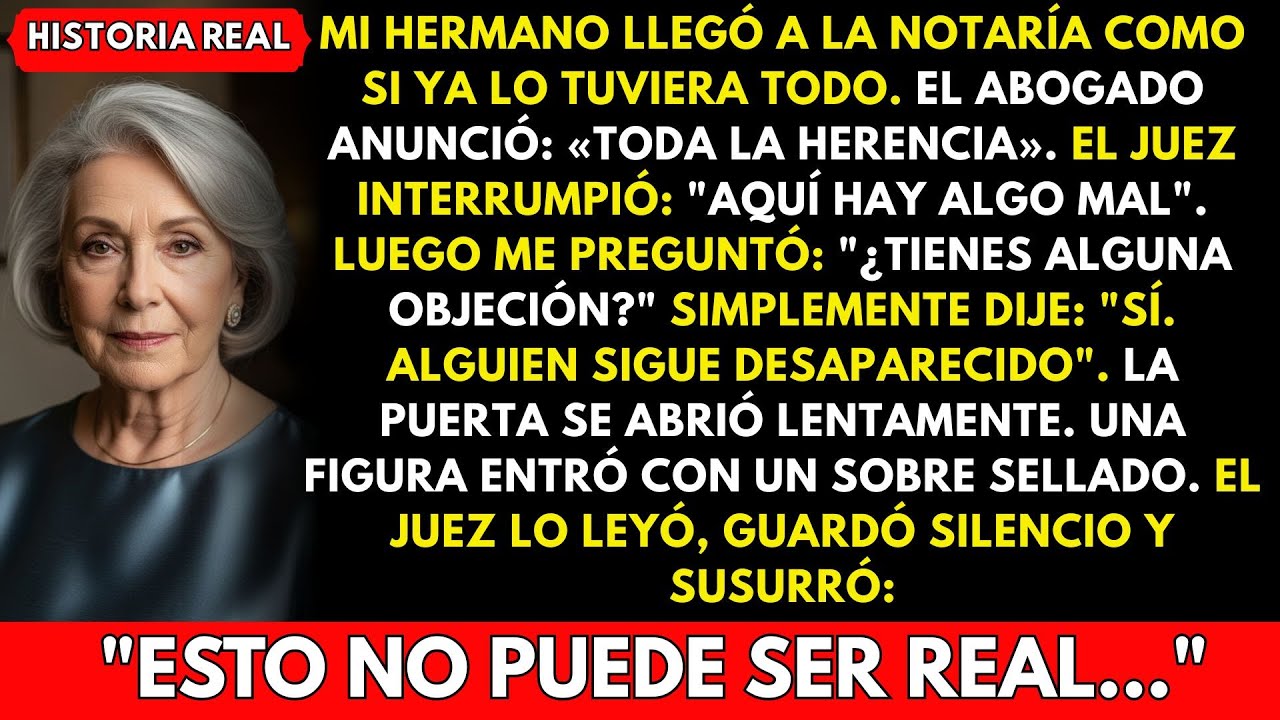 Mi hermano rico exigió mi herencia en el tribunal, y entonces entró un hombre con traje negro y…