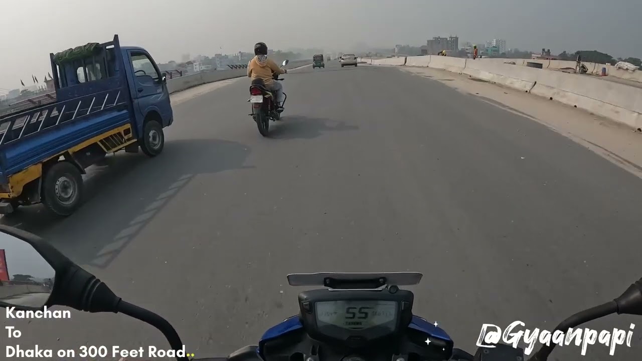 Kanchan Bridge to Kuril Bisshoroad Dhaka on 300 Feet Road #kanchan #300feet #dhaka #gyaanpapi