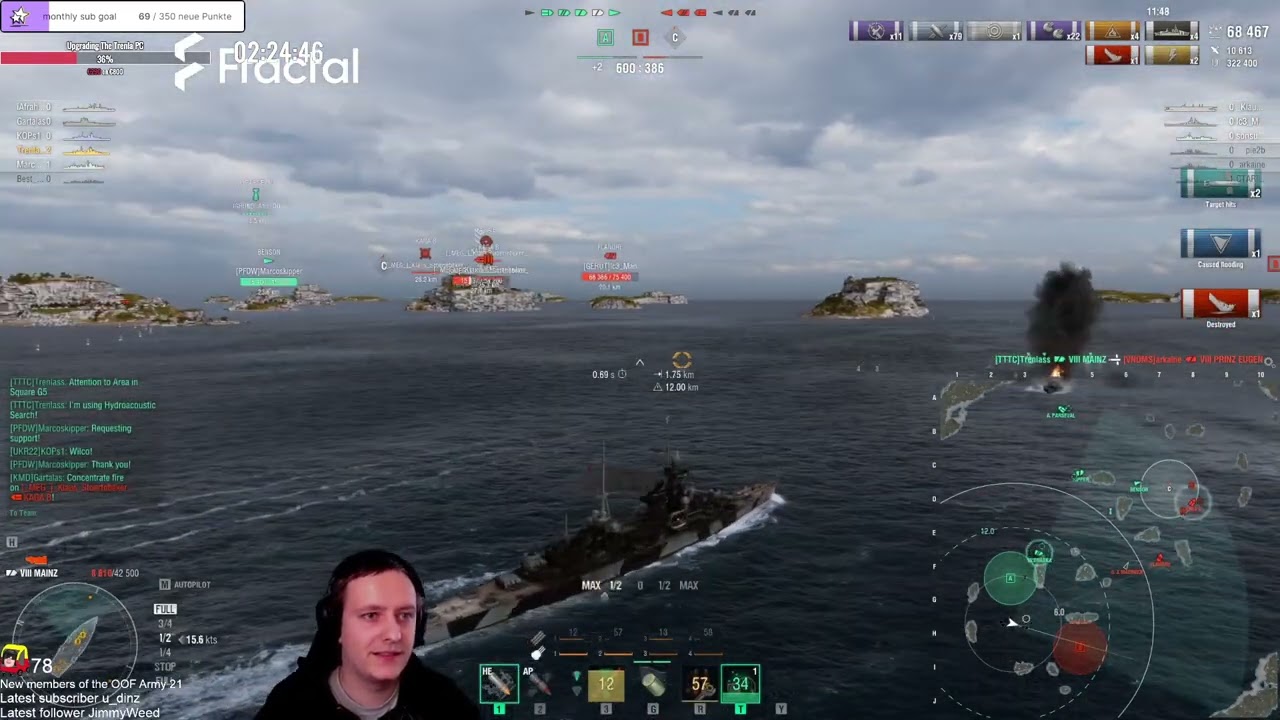 Mainz - The damage output of this cruiser is disgusting