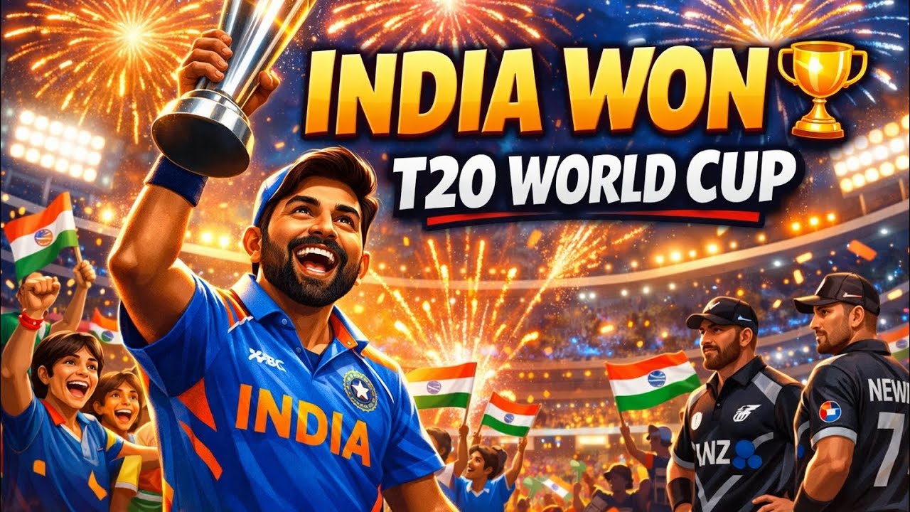 “India vs New Zealand Final – Cartoon Story of T20 World Cup Victory” @KidzSuperTunesOfficial 