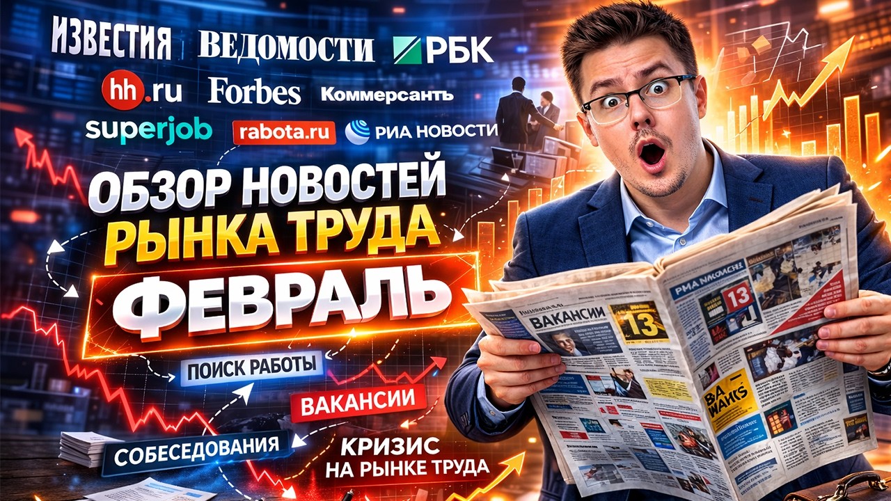 Главные Новости Рынка Труда ФЕВРАЛЬ 2026: ИИ, Зарплаты Сварщиков 500к и Кризис Почты России 😱