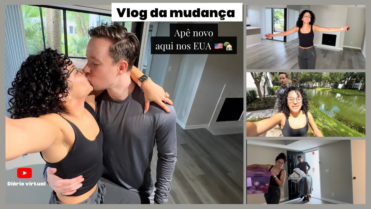 Vlog da mudança-  Apê novo aqui nos EUA 🇺🇸 🏠 