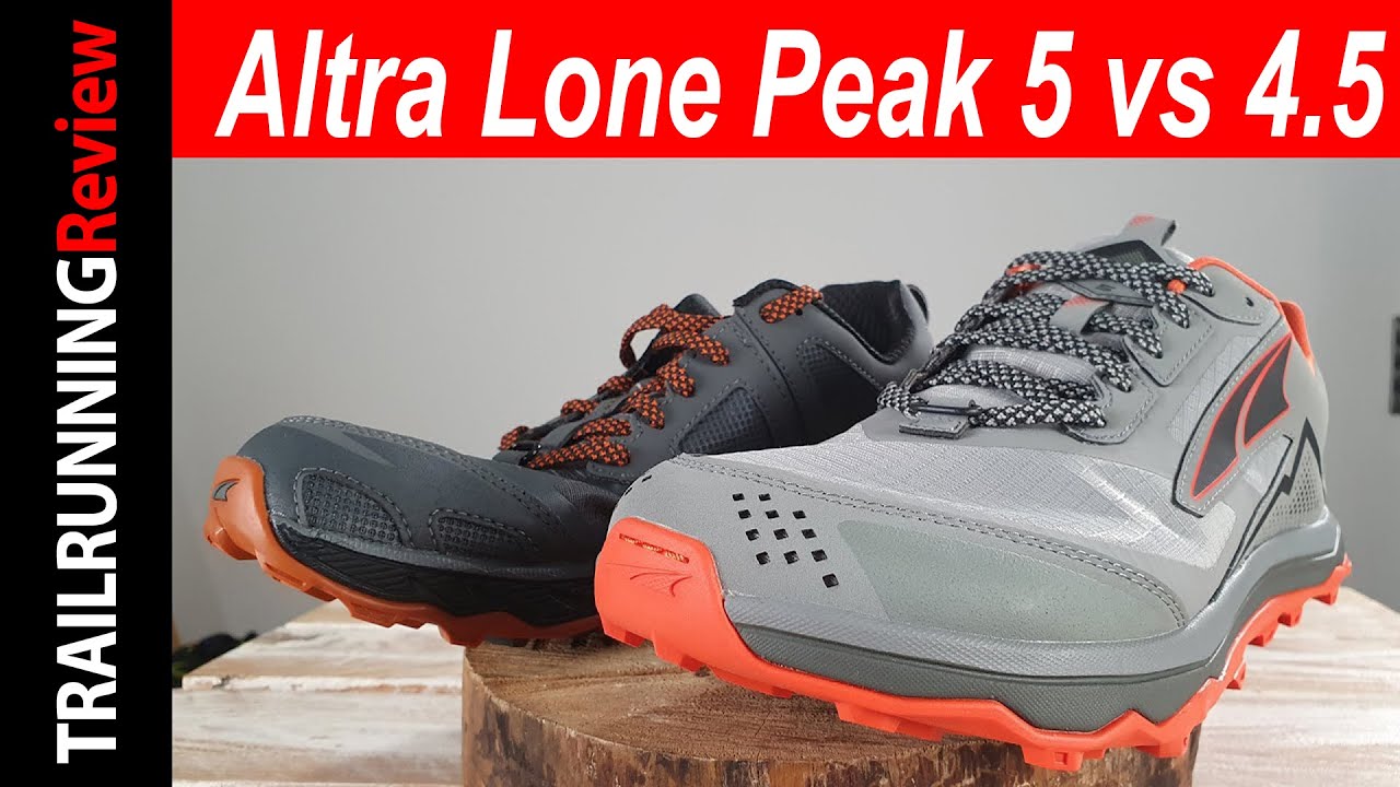 Altra Lone Peak 5 vs Altra Lone Peak 4.5