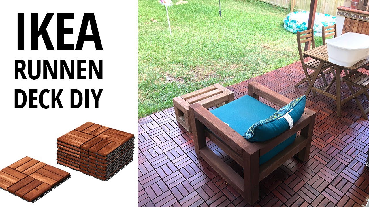 IKEA Runnen Patio / Deck installation like a PRO DIY