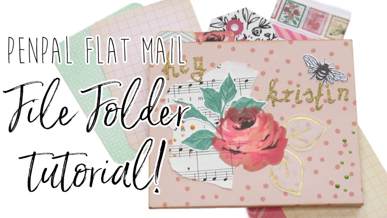 💌 Snail Mail Idea: Penpal File Folder | Flat Mail Tutorial