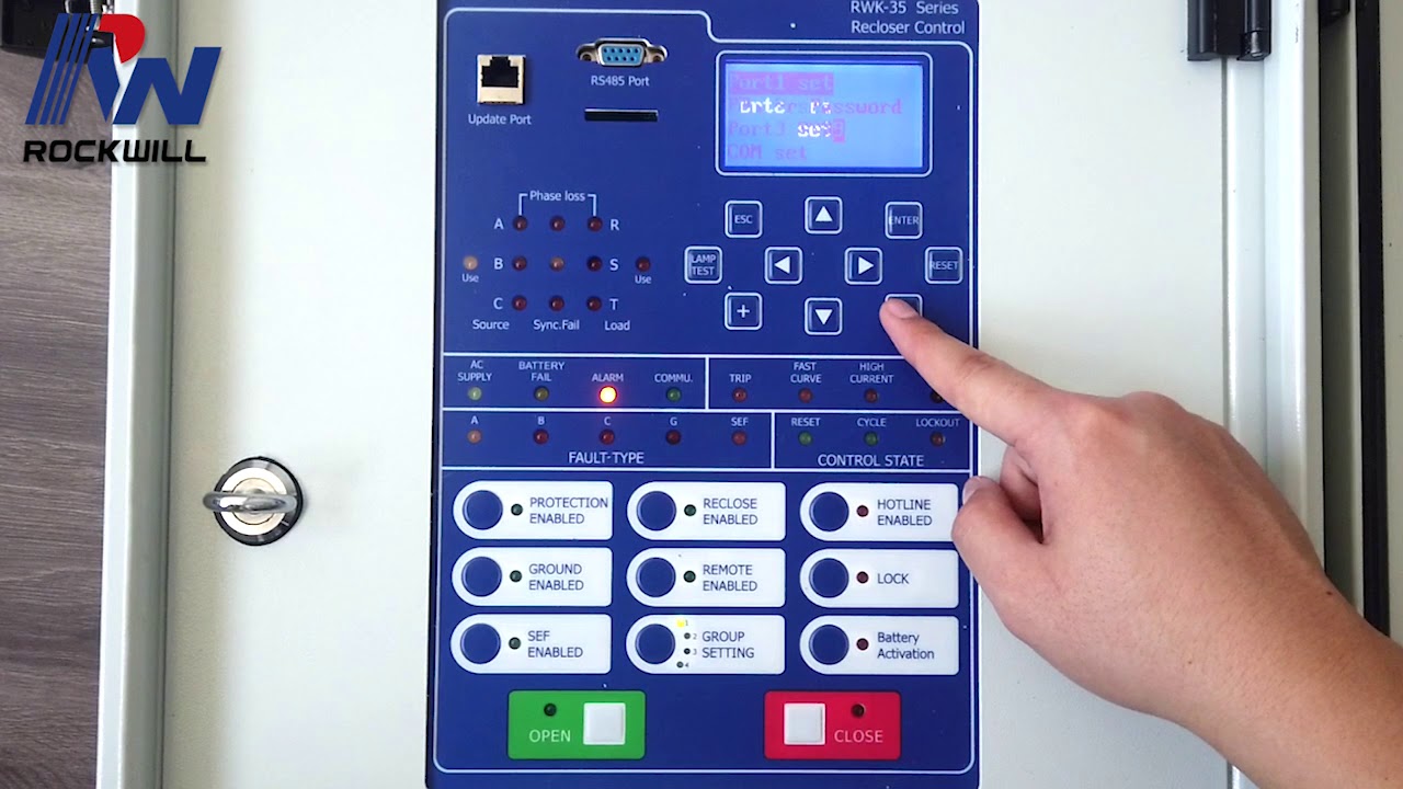 Auto Recloser (Reconectador) Controller Operation - Rockwill Group