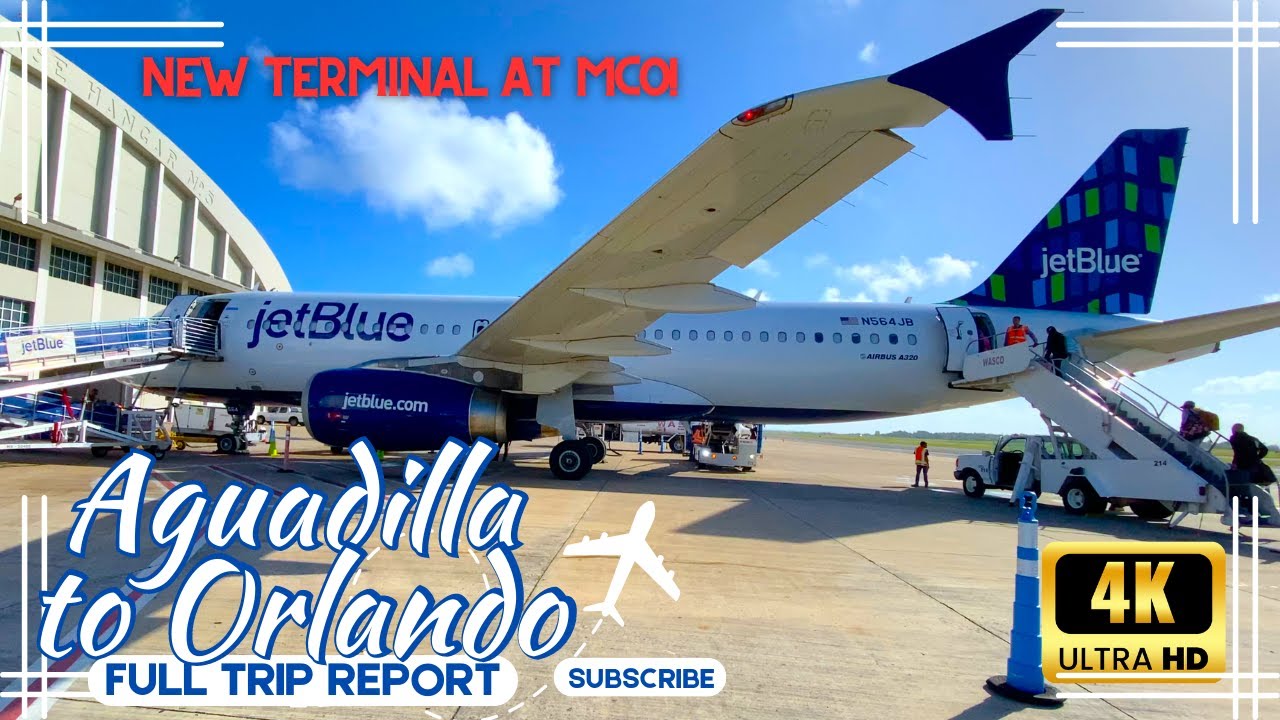 4K INCREDIBLE FULL TRIP REPORT - BQN TO MCO - NEW TERMINAL C