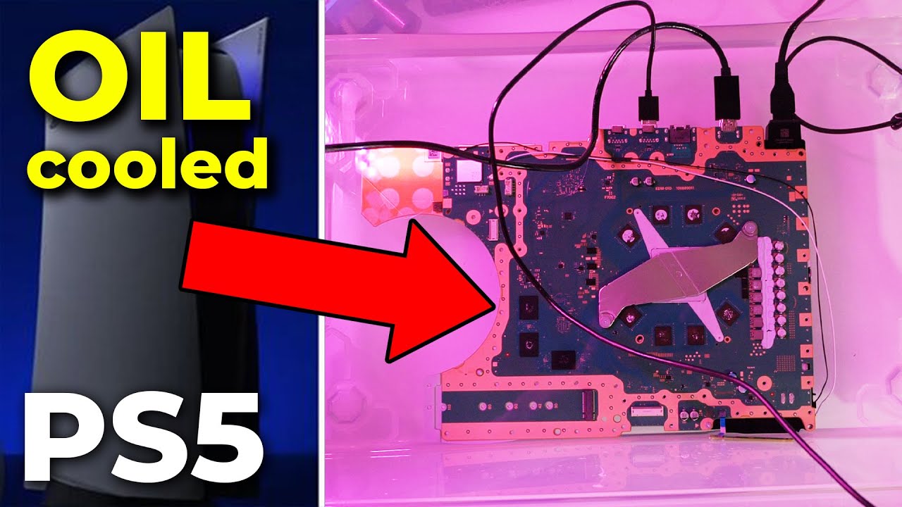 PS5 Overheating Problems? Oil Cooled Playstation 5 Project!