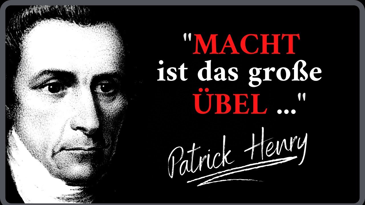 Starke Zitate von Patrick Henry zum Nachdenken - Spr&uuml;che & Weisheiten - lebensver&auml;ndernd